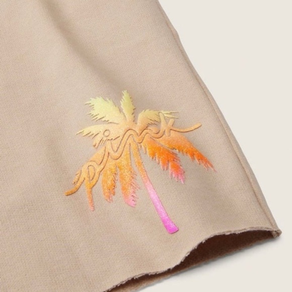 Vs PINK dad shorts long sleeve campus tee hummus floral logo - Picture 8 of 14